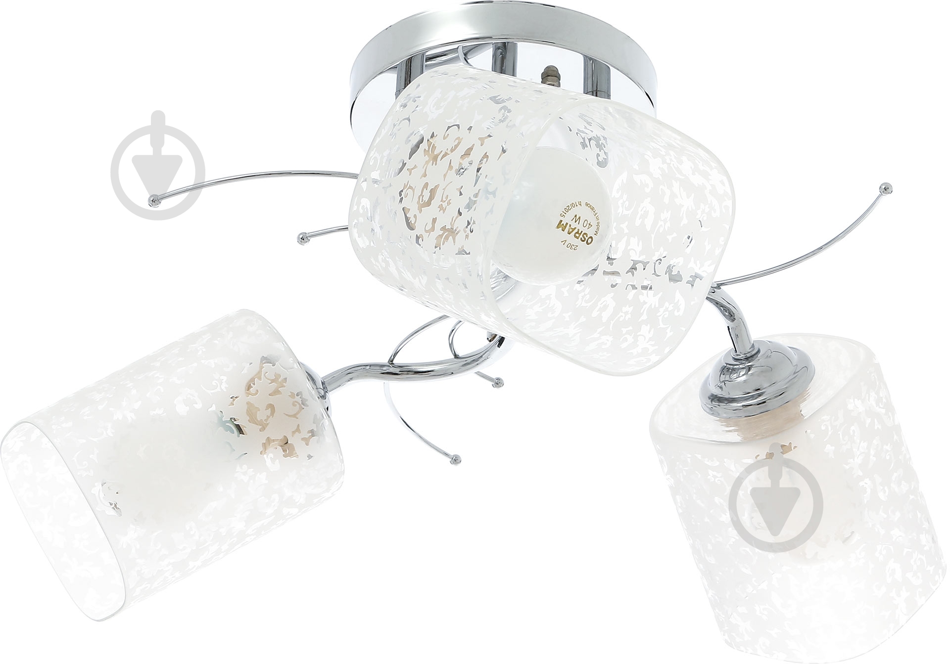 Люстра потолочная Accento lighting Taurus 3xE27 хром ALG-71986/3 - фото 1