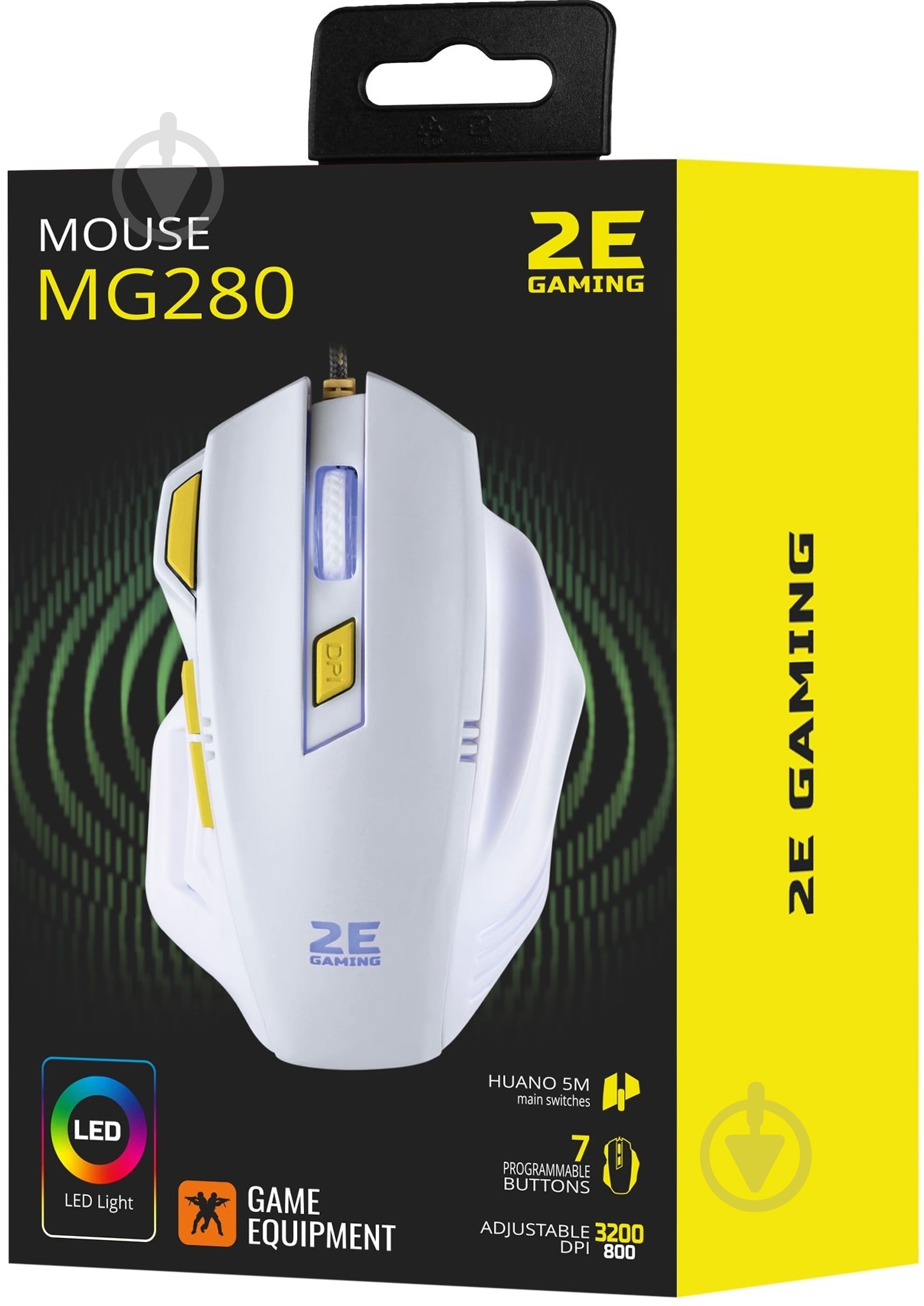 Миша 2E GAMING M280 LED USB White - фото 4