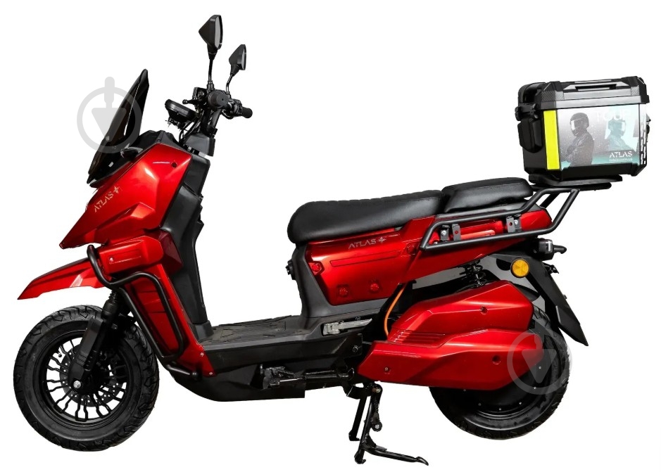 Электроскутер ATLAS Tour Box 2000W Red - фото 2