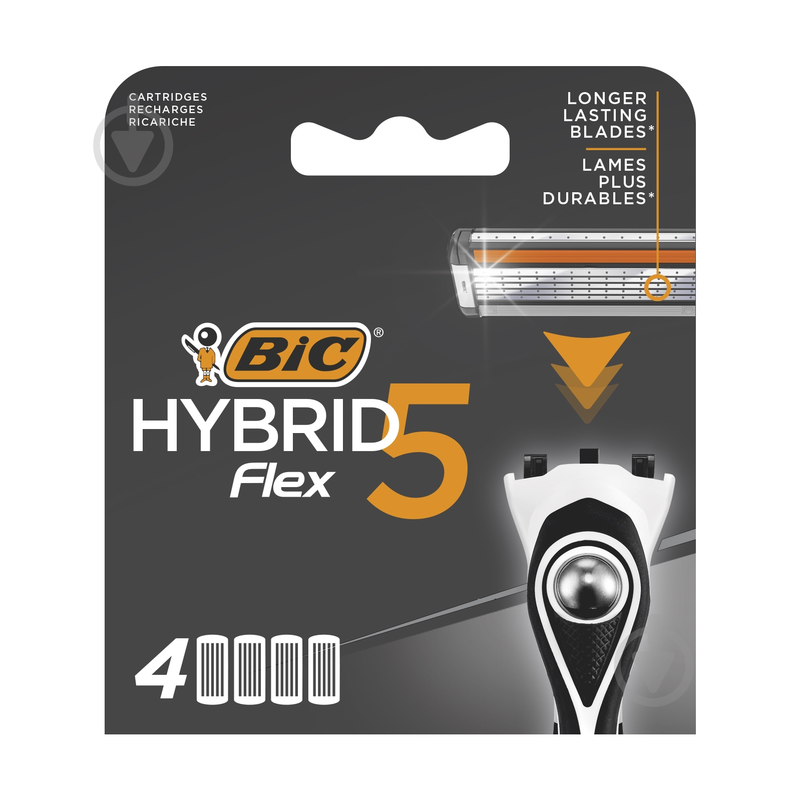 Змінний картридж BIC Flex 5 Hybrid 4 шт. - фото 1