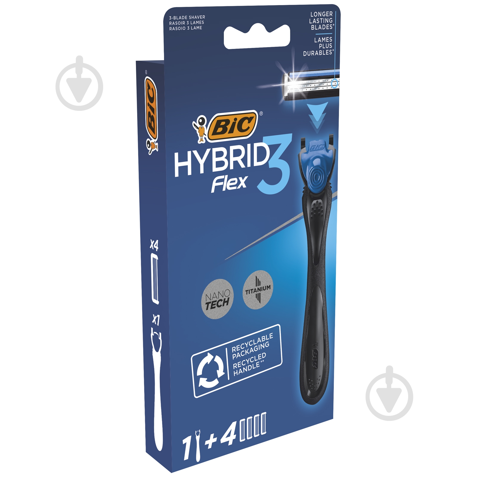 Бритва BIC Flex Hybrid 3 4 шт. - фото 2