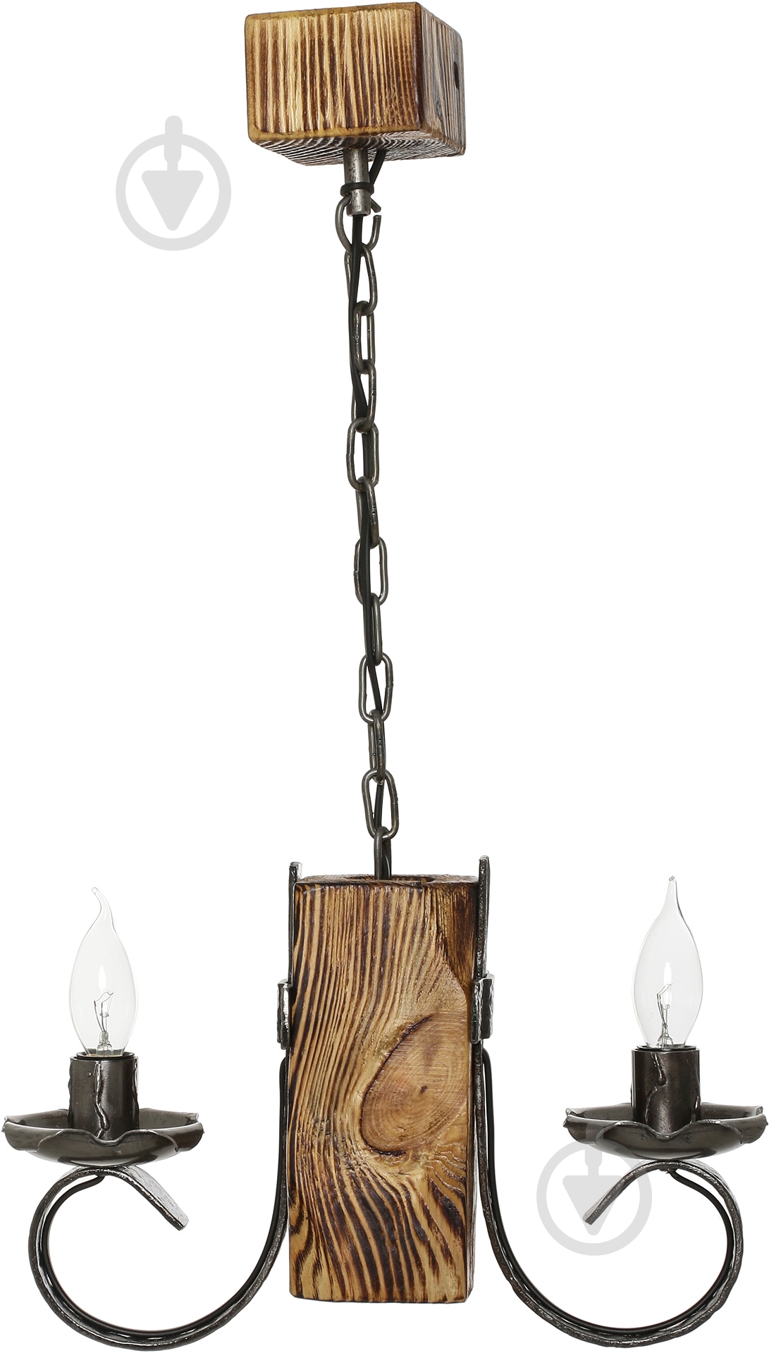 Люстра подвесная Luce Маркіза-2 2x60 Вт E14 черный Маркиза-2 подвес - фото 2