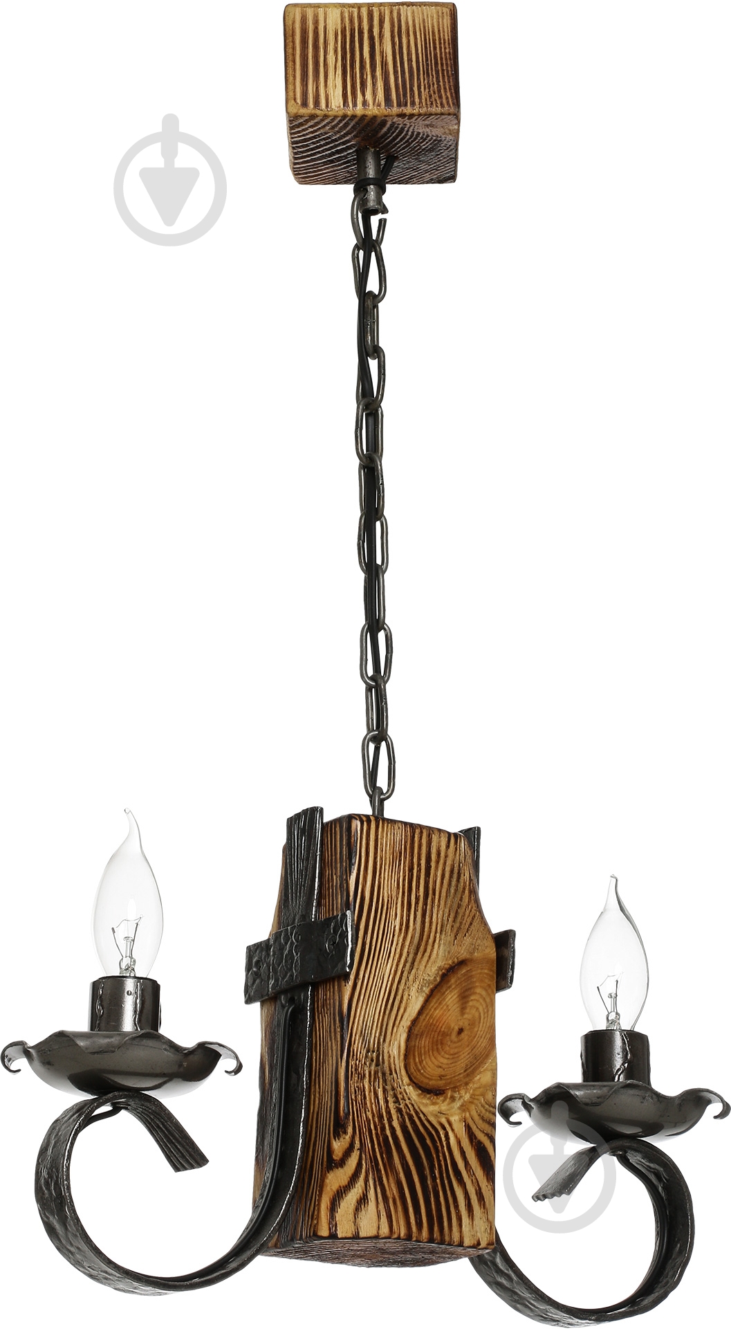 Люстра подвесная Luce Маркіза-2 2x60 Вт E14 черный Маркиза-2 подвес - фото 1