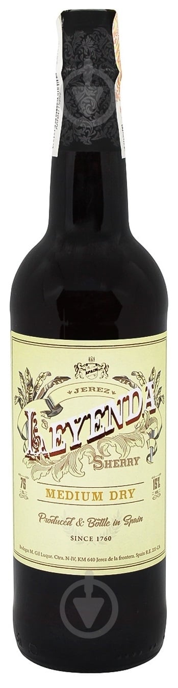 Вино Valdespino крепленое херес белое Медиум Драй Леенда 0,75 л - фото 1