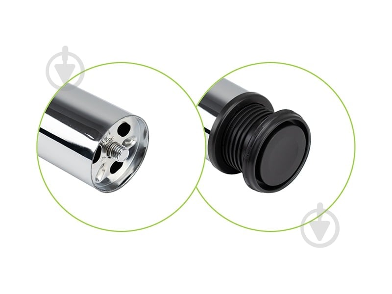 Меблева ніжка DC комплект 4 шт d60x820 мм для столу хром з верхньою сталевою кріпильною пластиною - фото 3 Меблева ніжка DC комплект 4 шт d60x820 мм для столу хром з верхньою сталевою кріпильною пластиною - фото 3