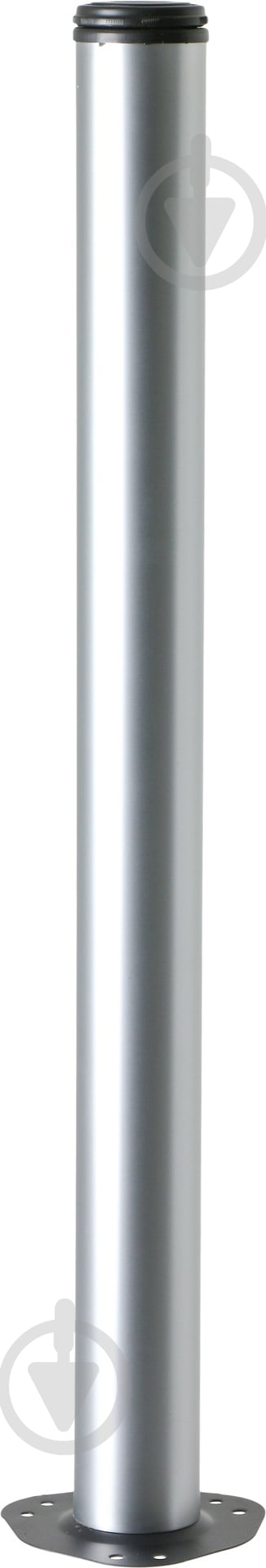 Мебельная ножка DC комплект 4 шт d60x820 мм для стола матовый хром с верхней стальной крепежной пластиной - фото 5