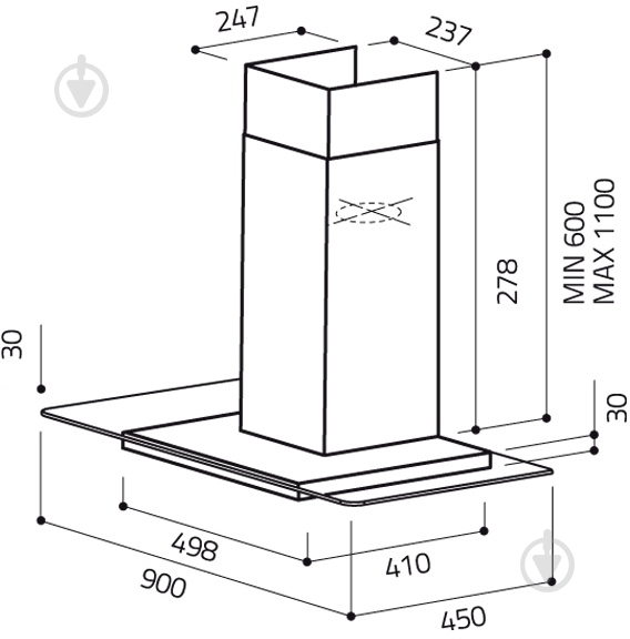 Вытяжка Elica FLAT GLASS IX A/90 - фото 2