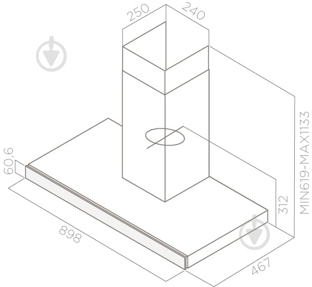 Вытяжка Elica JOY BLIX/A/90 - фото 3
