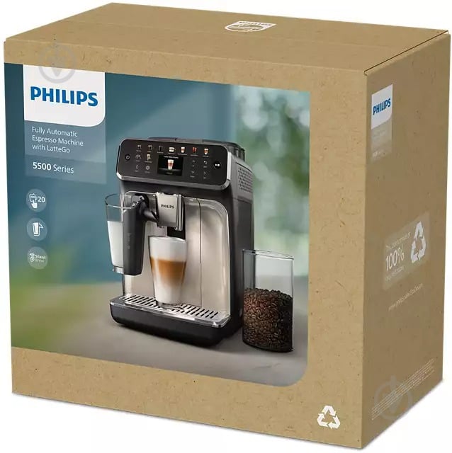 Кавомашина Philips LatteGo EP5547/90 5500 series - фото 21