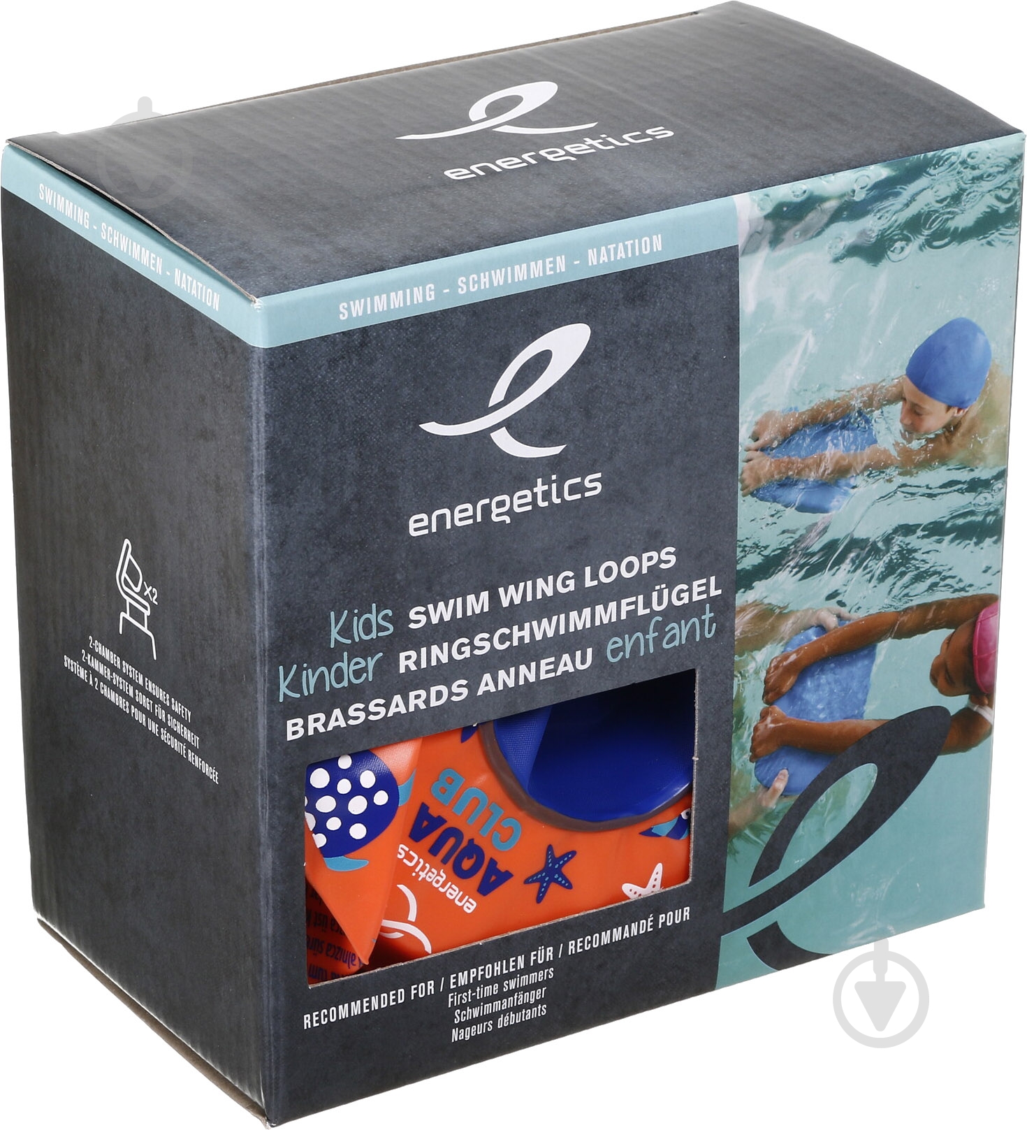 Нарукавники Energetics KIDS SWIM WING LOOPS 414672-219 помаранчевий р. OS - фото 5