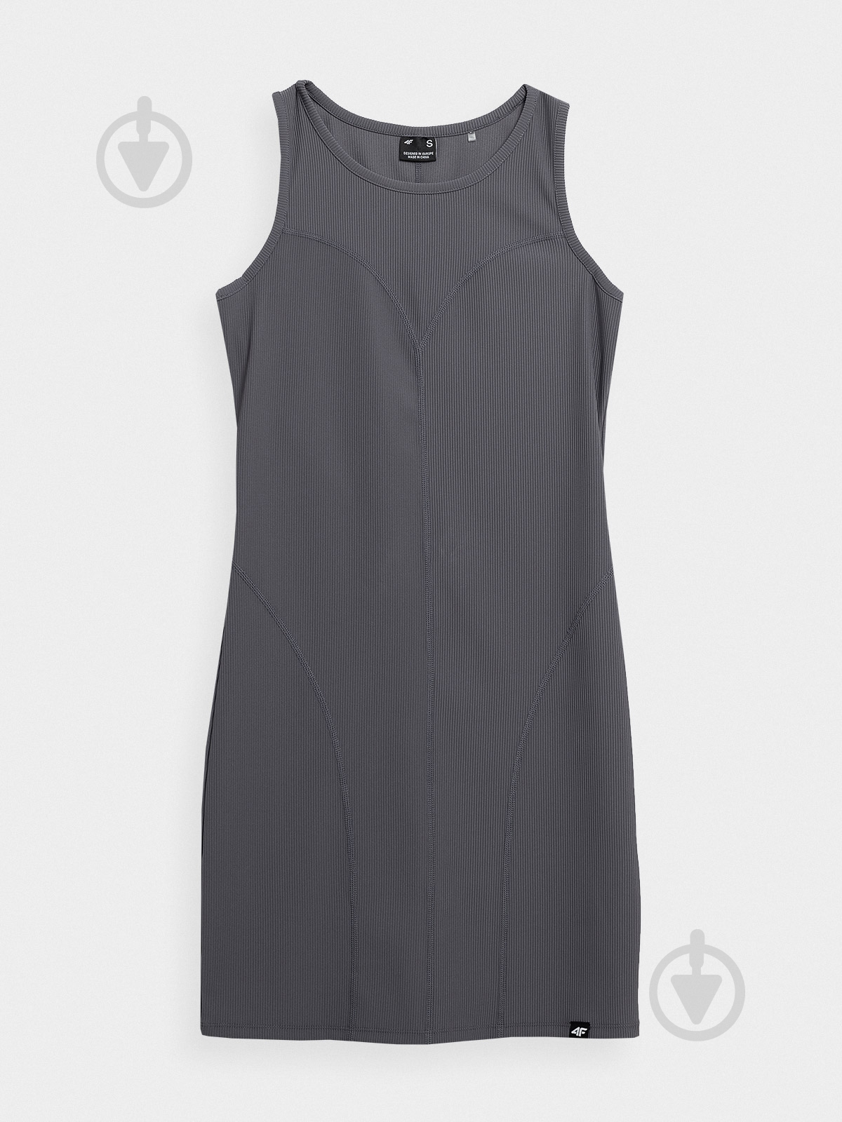 Платье 4F 4FSS23TDREF020-22S р.XL серый - фото 3