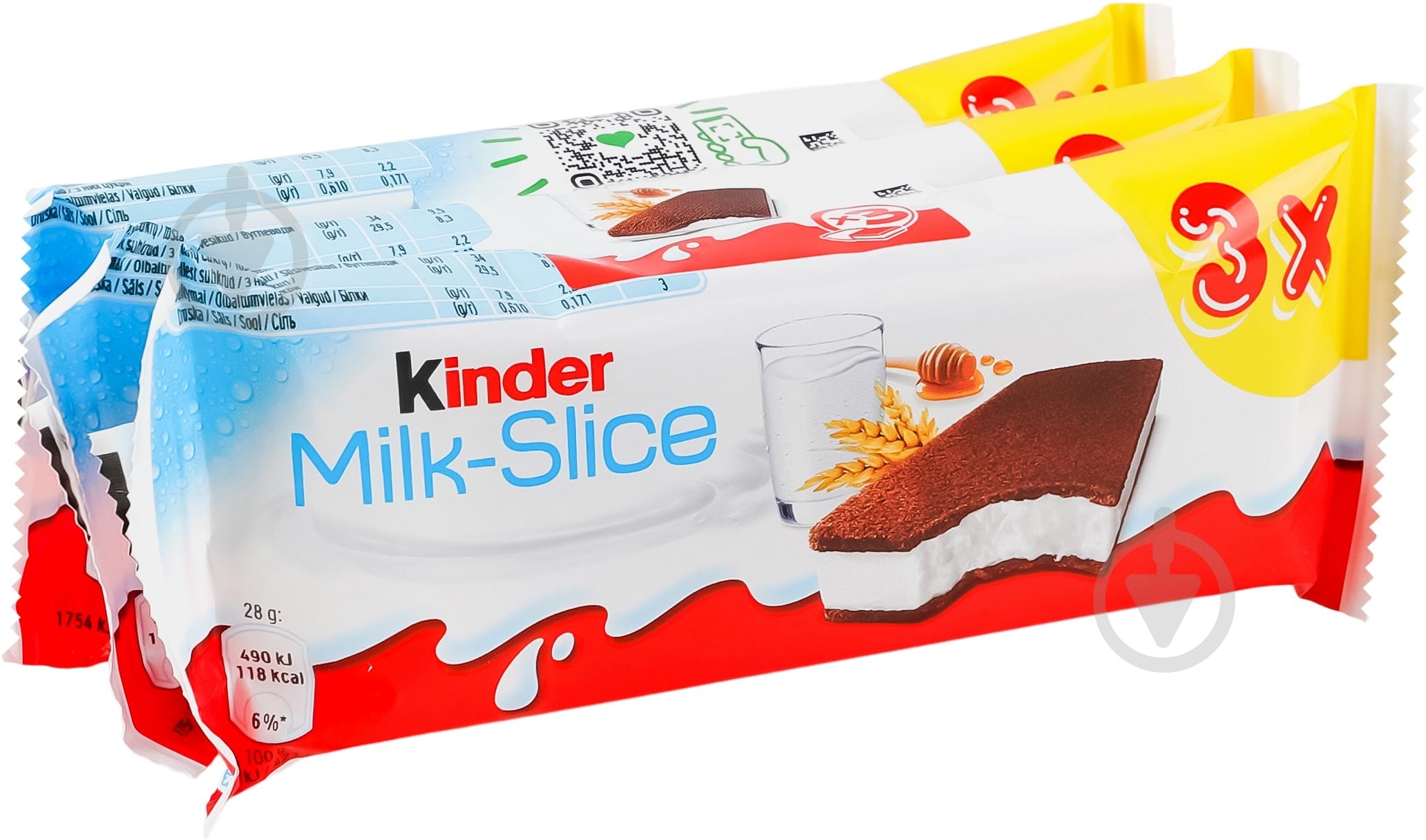Десерт Kinder с молочной начинкой Milk-slice 3х28г - фото 2
