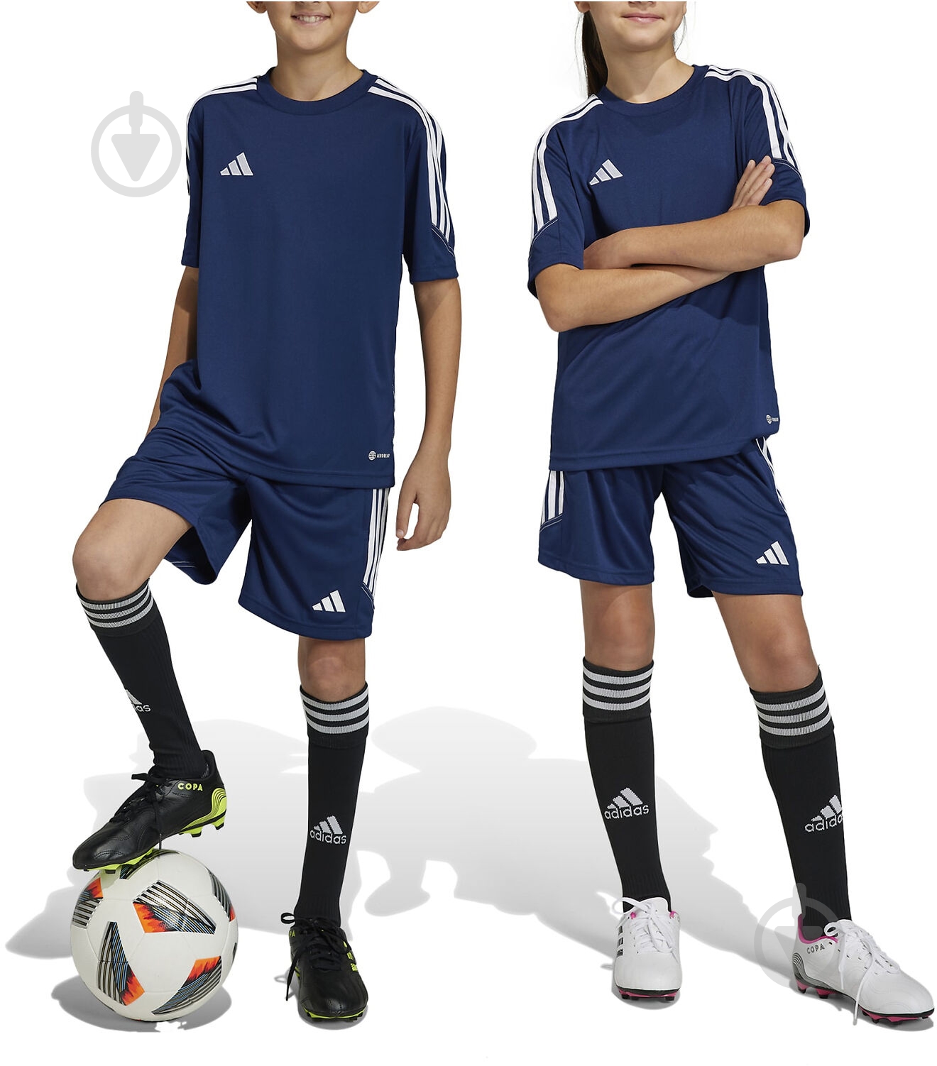 Шорты Adidas Tiro 23 Club HZ0180 р. 116 синий - фото 5 Шорты Adidas Tiro 23 Club HZ0180 р. 116 синий - фото 5