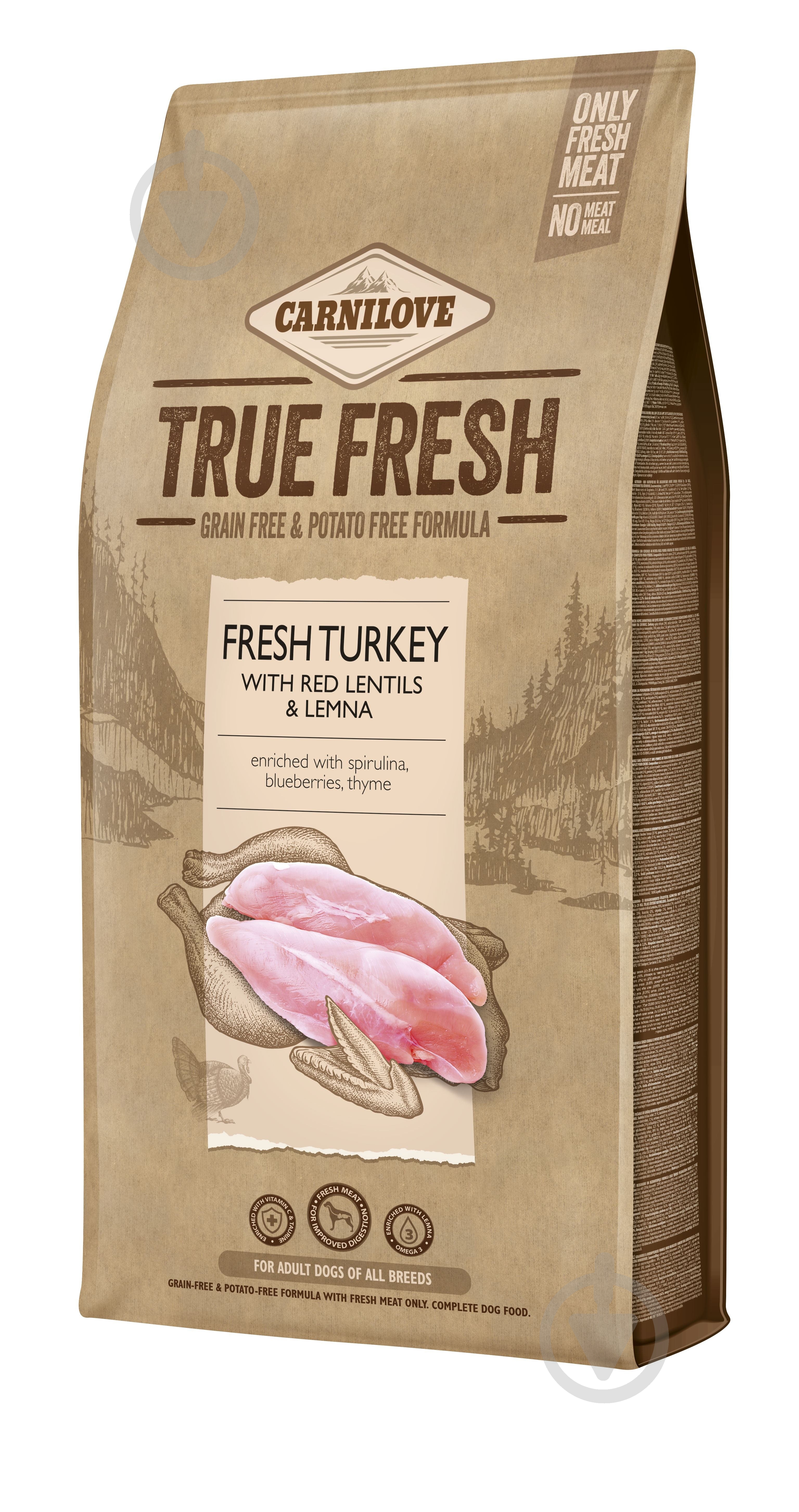 Корм сухой Carnilove True Fresh Turkey Adult с индейкой 11,4 кг - фото 1 Корм сухой Carnilove True Fresh Turkey Adult с индейкой 11,4 кг - фото 1