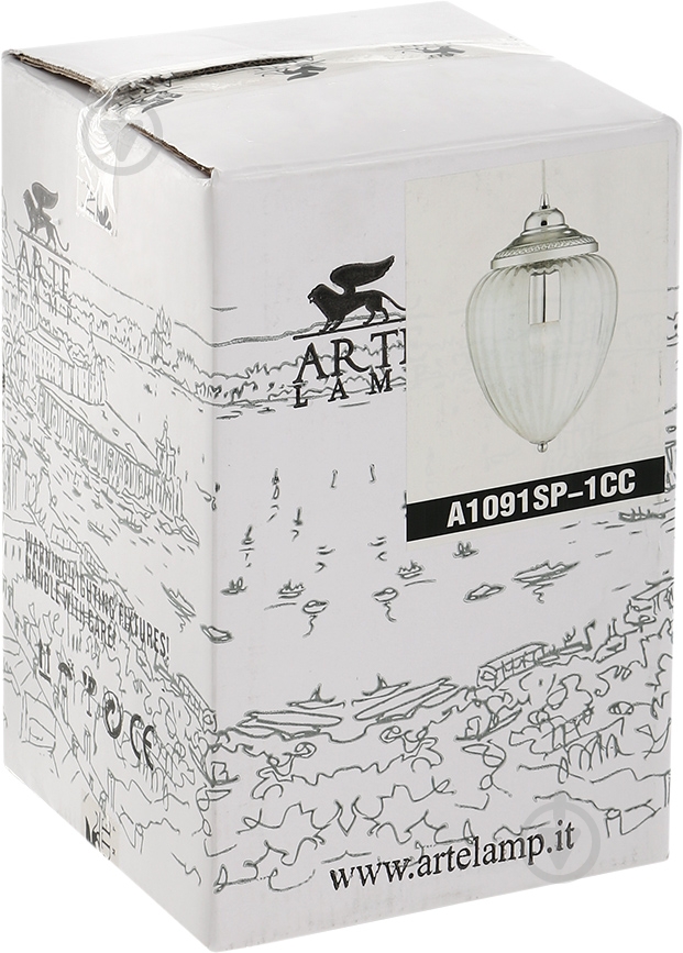 Подвес Arte Lamp Rimini 1x60 Вт E27 хром A1091SP-1CC - фото 3 Подвес Arte Lamp Rimini 1x60 Вт E27 хром A1091SP-1CC - фото 3