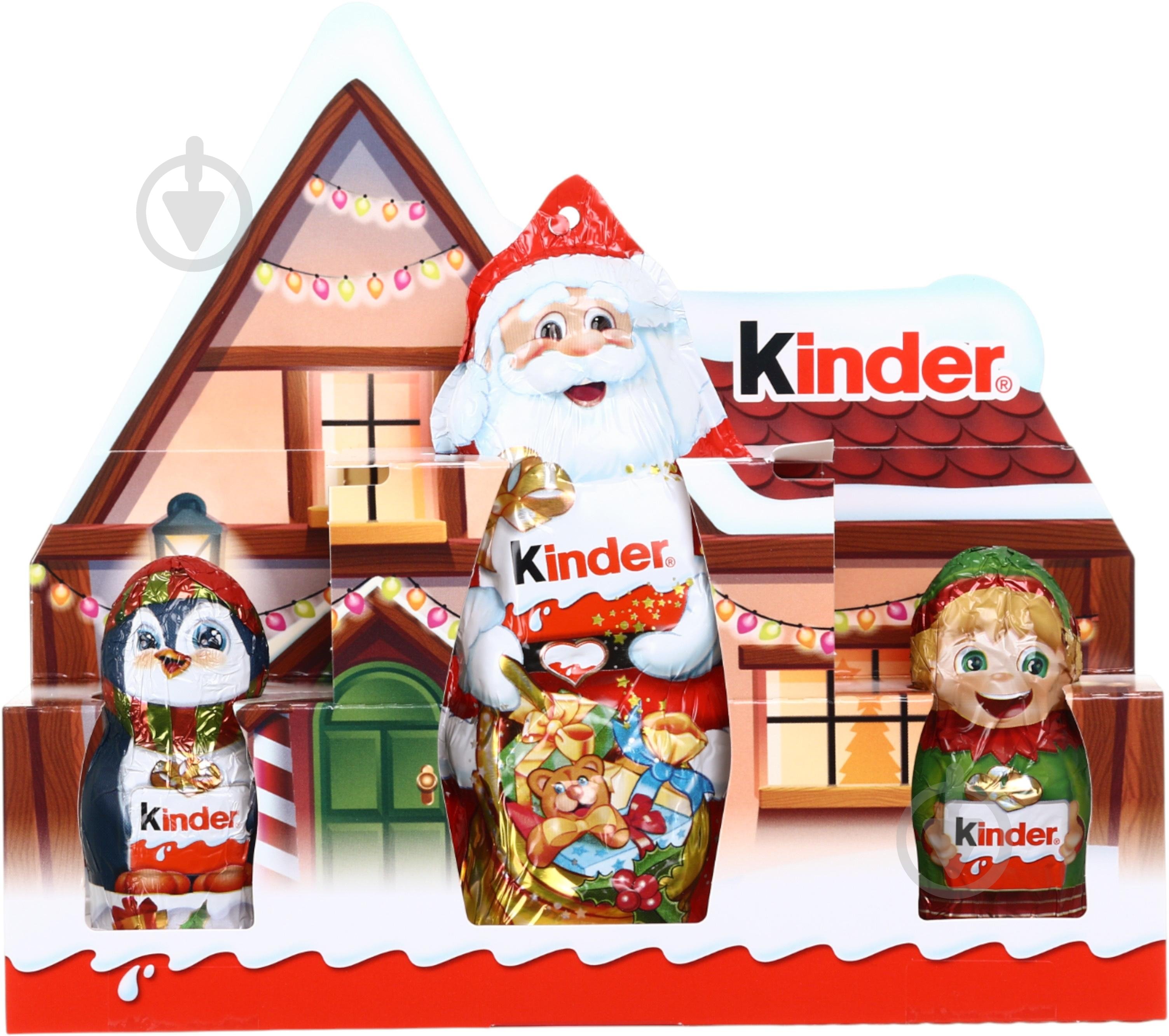 Молочний шоколад Kinder Шоколадні фігурки Hohlfiguren 3er Set (8000500448397) - фото 1