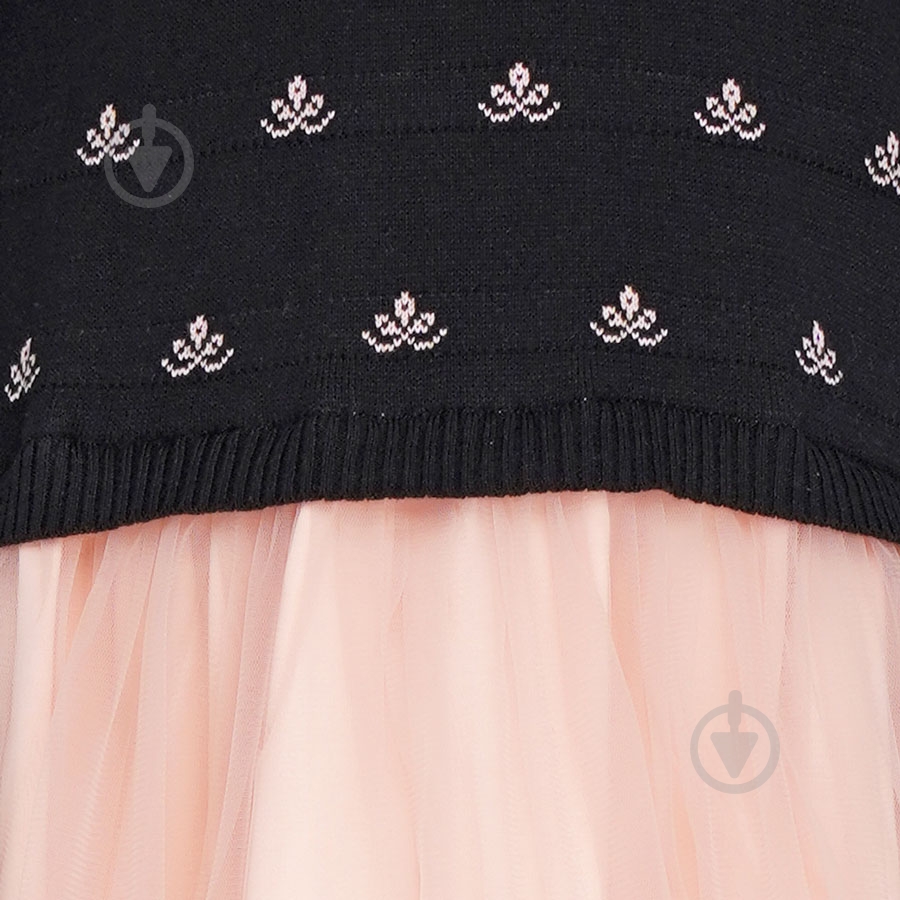 Платье Top Hat р.128 черный с розовым 18124 - фото 4