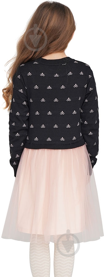 Платье Top Hat р.146 черный с розовым 18124 - фото 2