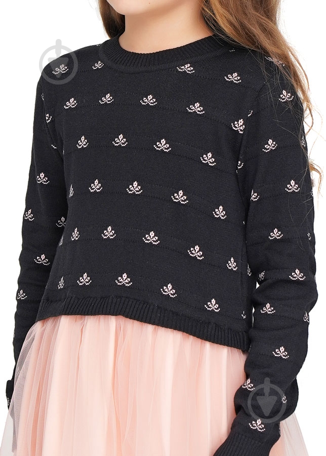 Платье Top Hat р.152 черный с розовым 18124 - фото 3