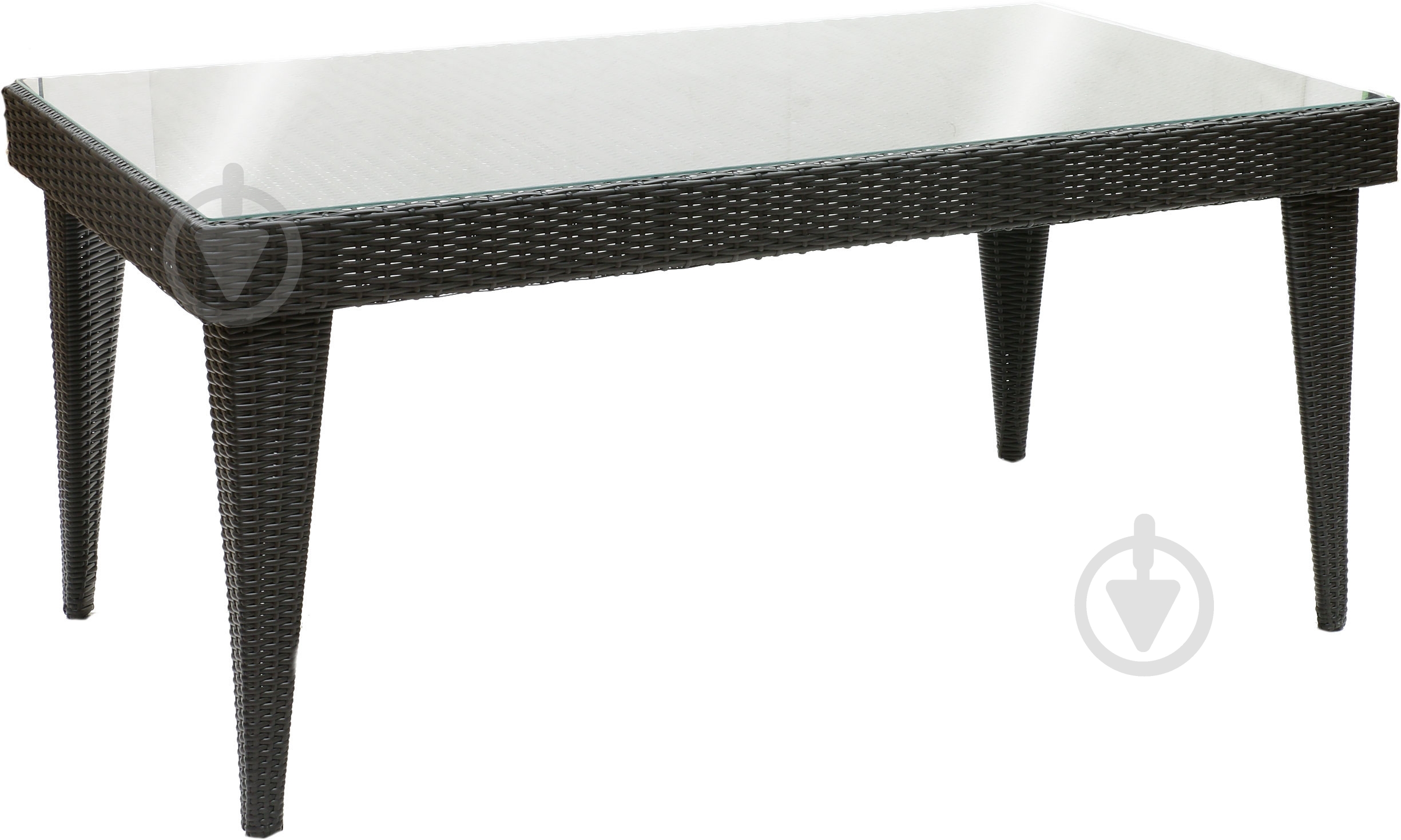 Стол 7277 90x160 см черный - фото 1