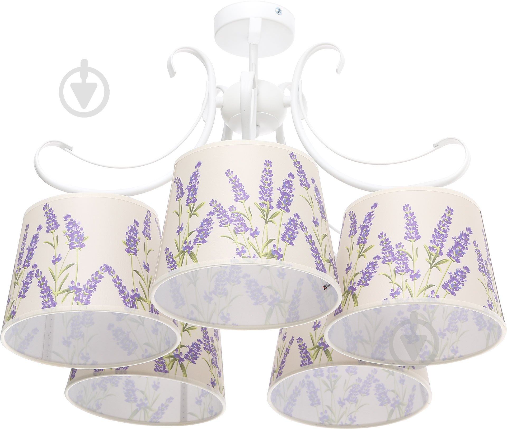 Люстра потолочная TK Lighting Lawenda 3x60 Вт E27 белый 2035 - фото 1