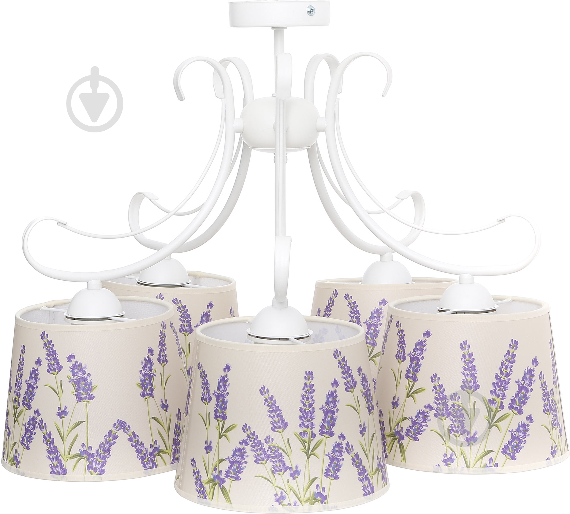 Люстра потолочная TK Lighting Lawenda 3x60 Вт E27 белый 2035 - фото 2