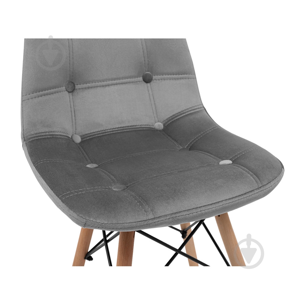 Стул обеденный Richman Сплит Вельвет Серый - фото 5