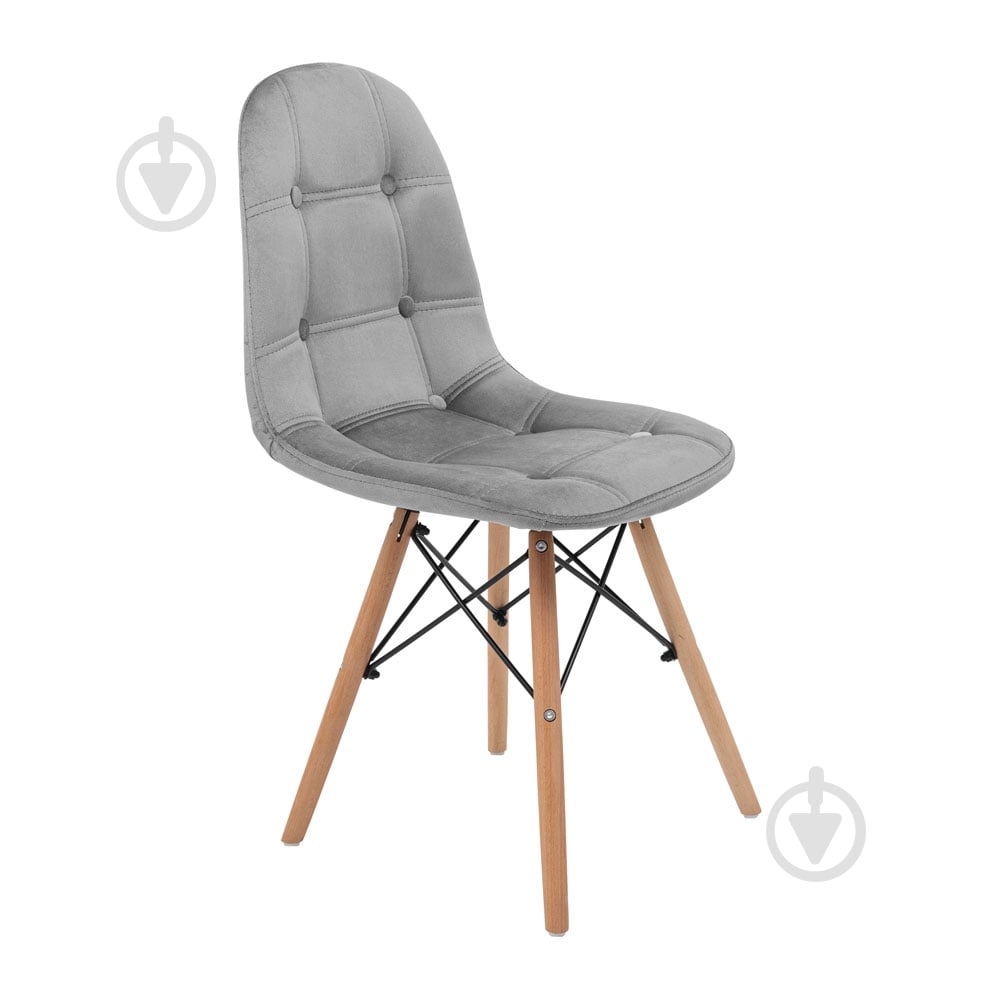 Стул обеденный Richman Сплит Вельвет Серый - фото 1