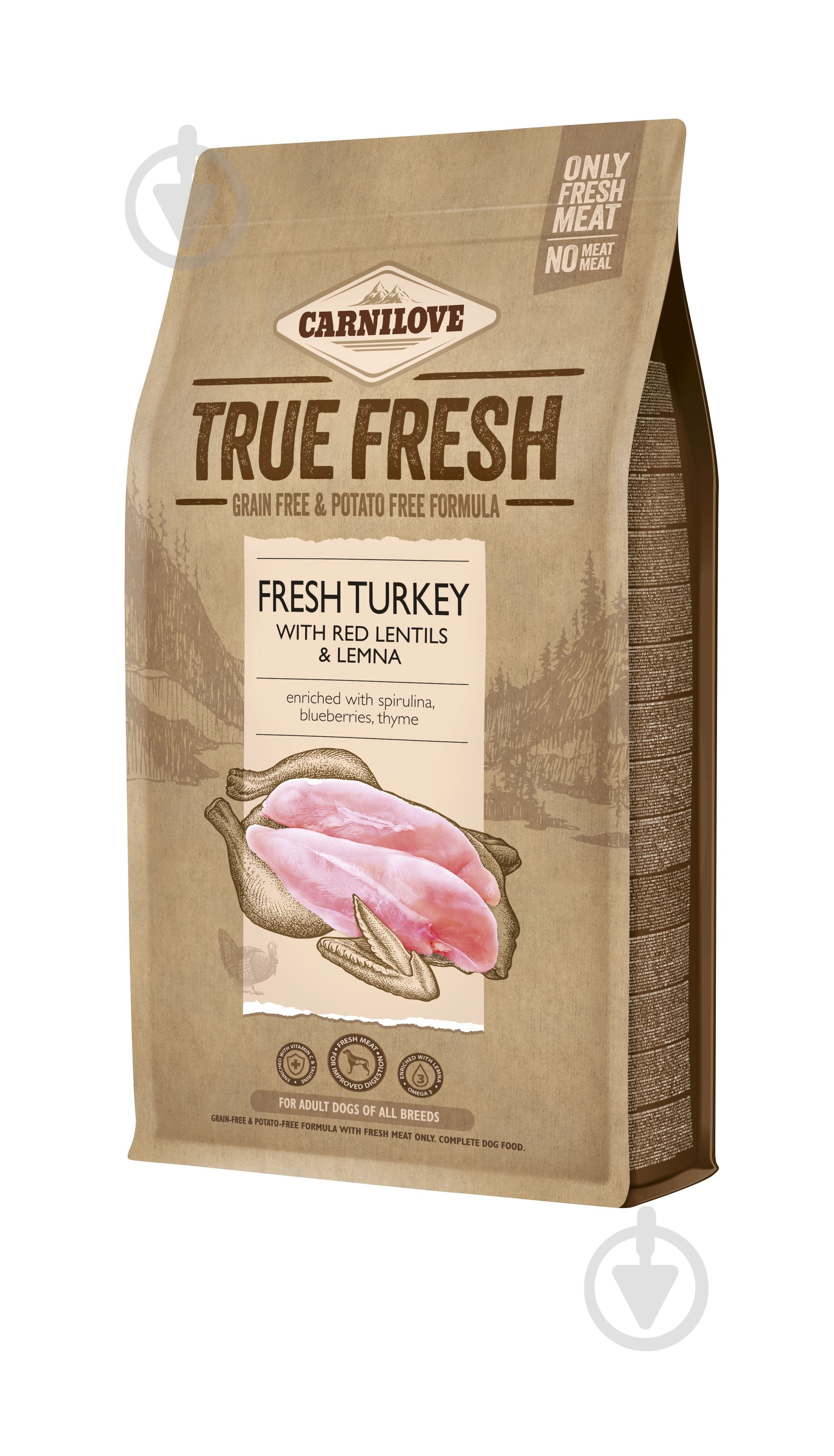 Корм сухой Carnilove True Fresh Turkey Adult с индейкой 1,4 кг - фото 1 Корм сухой Carnilove True Fresh Turkey Adult с индейкой 1,4 кг - фото 1