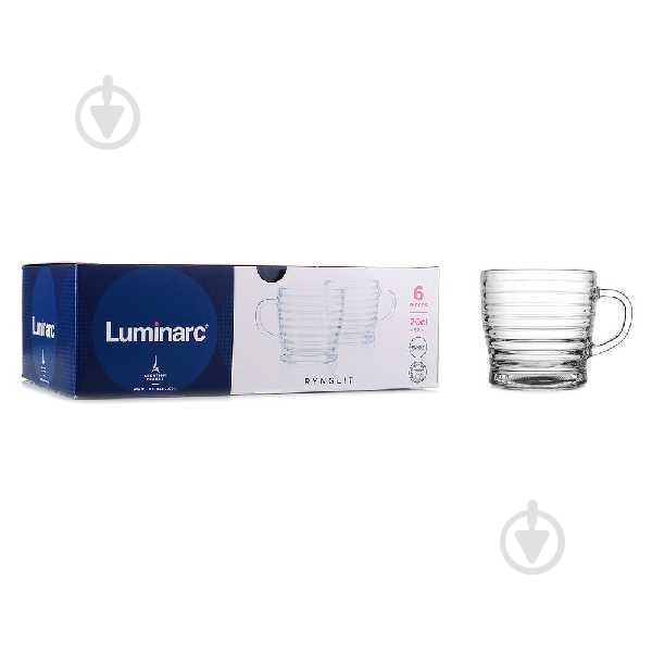 Набір чашок Luminarc Rynglit 200 мл 6 шт. - фото 1