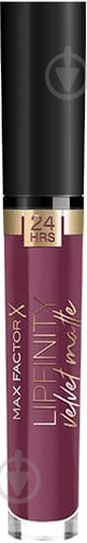 Помада рідка Max Factor Lipfinity Velvet Matte Satin Berry 3,5 мл - фото 2