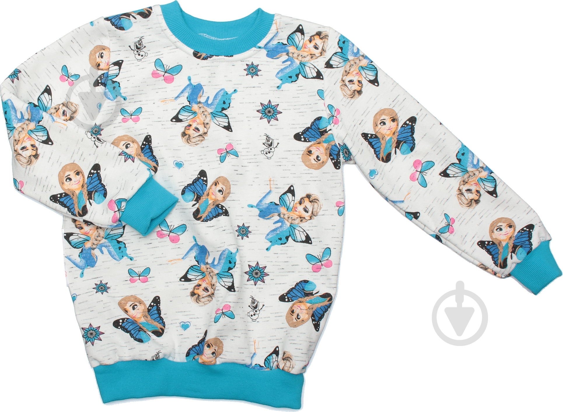 Свитшот Моя планета СВ 400 р.110 бирюзовый - фото 1