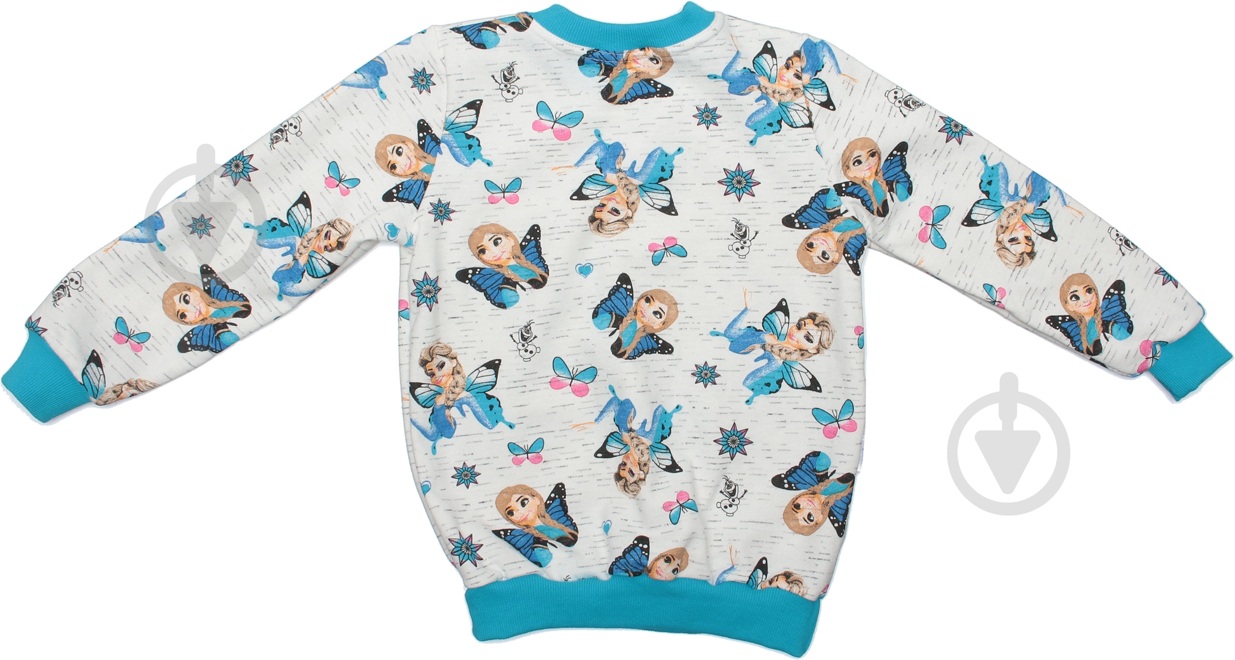 Свитшот Моя планета СВ 400 р.110 бирюзовый - фото 3