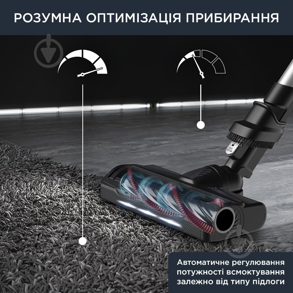 Пылесос аккумуляторный Rowenta X-Force 9.60 Allergy RH2037WO black - фото 4