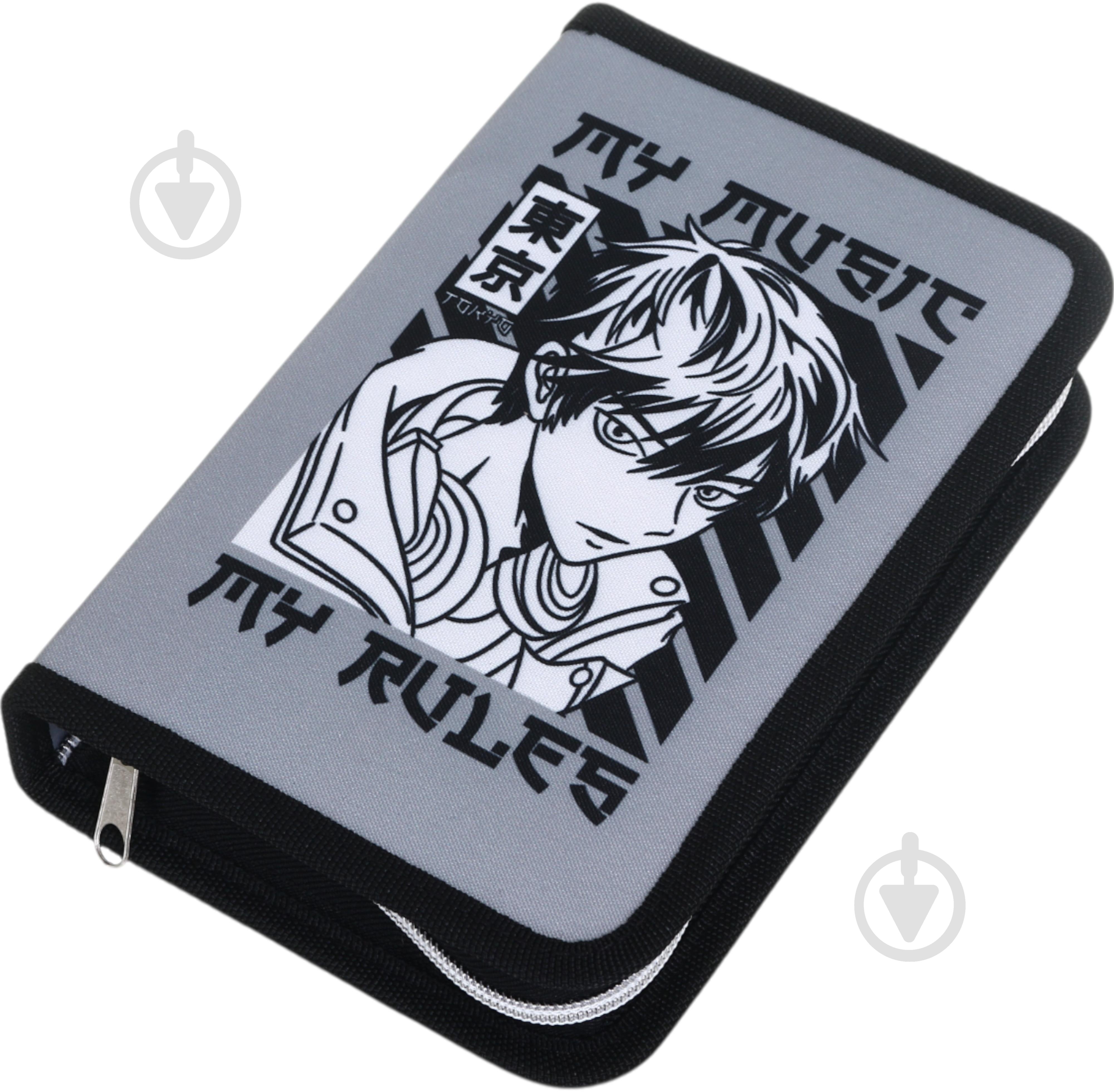 Пенал KJ7083 Bourgeois серый - фото 2