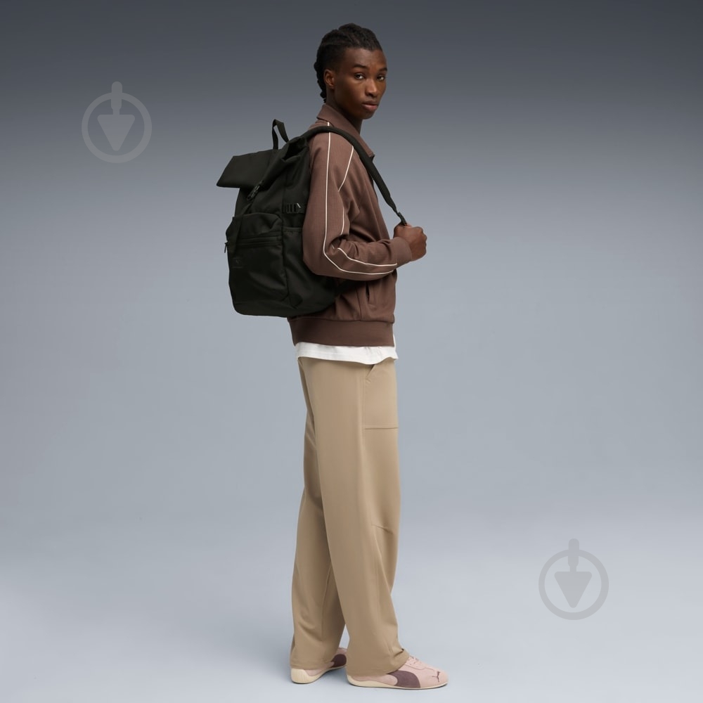 Рюкзак Puma Essentials Roll Top 09187501 20 л чорний - фото 8