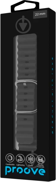Ремешок Proove Active Band 22 мм black (WBABUW22MM02) - фото 3