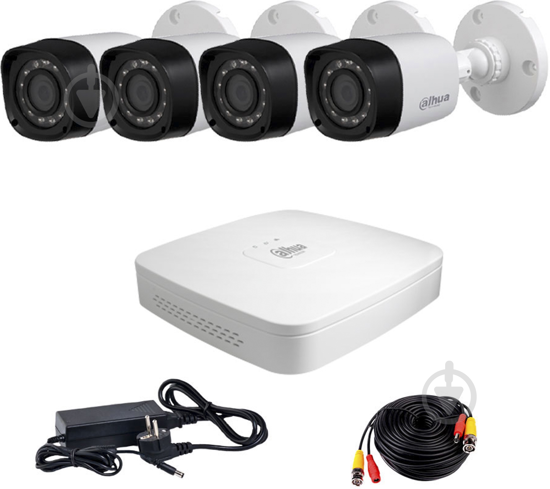 Комплект видеонаблюдения Dahua HDCVI-4W KIT - фото 1 Комплект видеонаблюдения Dahua HDCVI-4W KIT - фото 1
