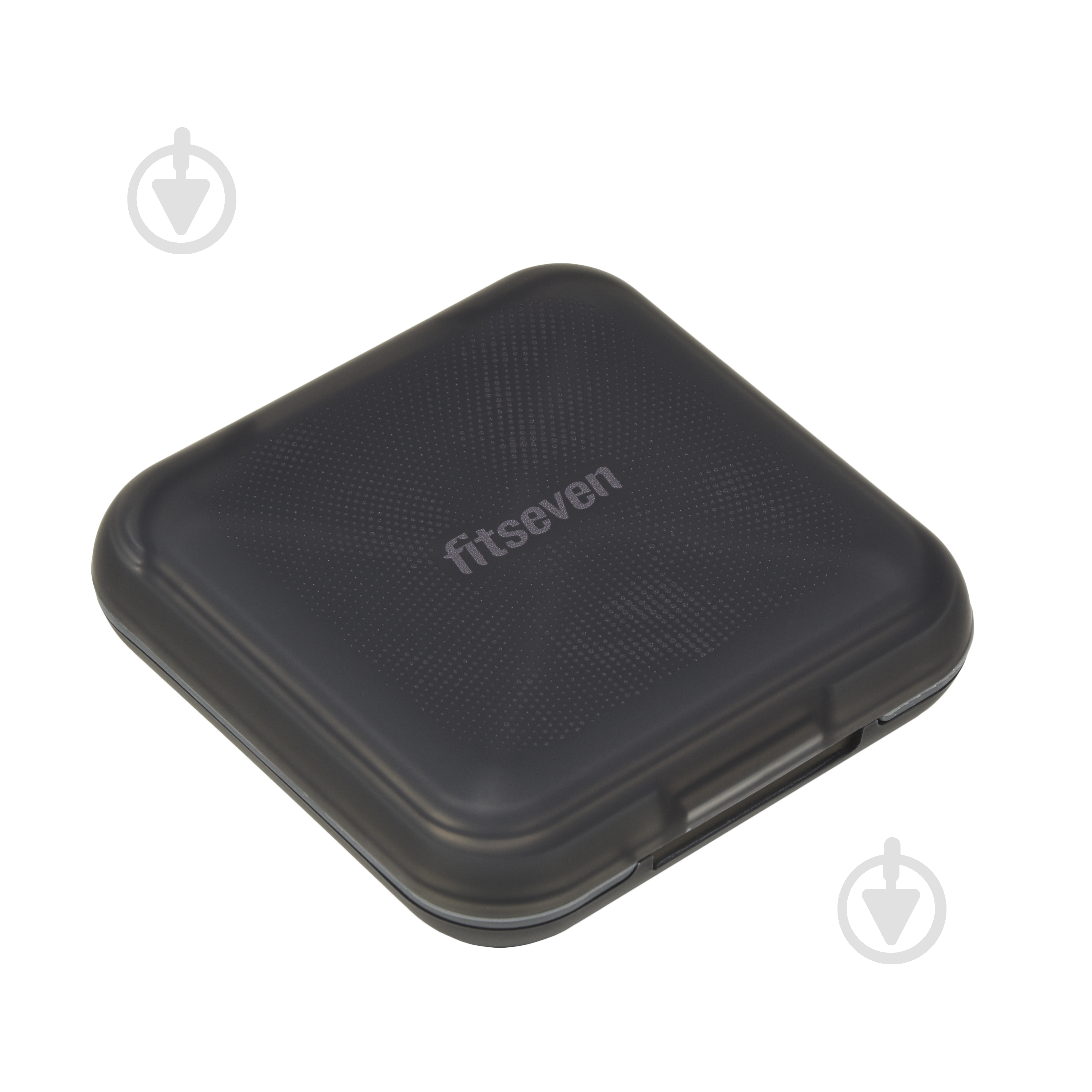 Кейс для капсул Fitseven прозрачный черный с точками TP005BB - фото 1