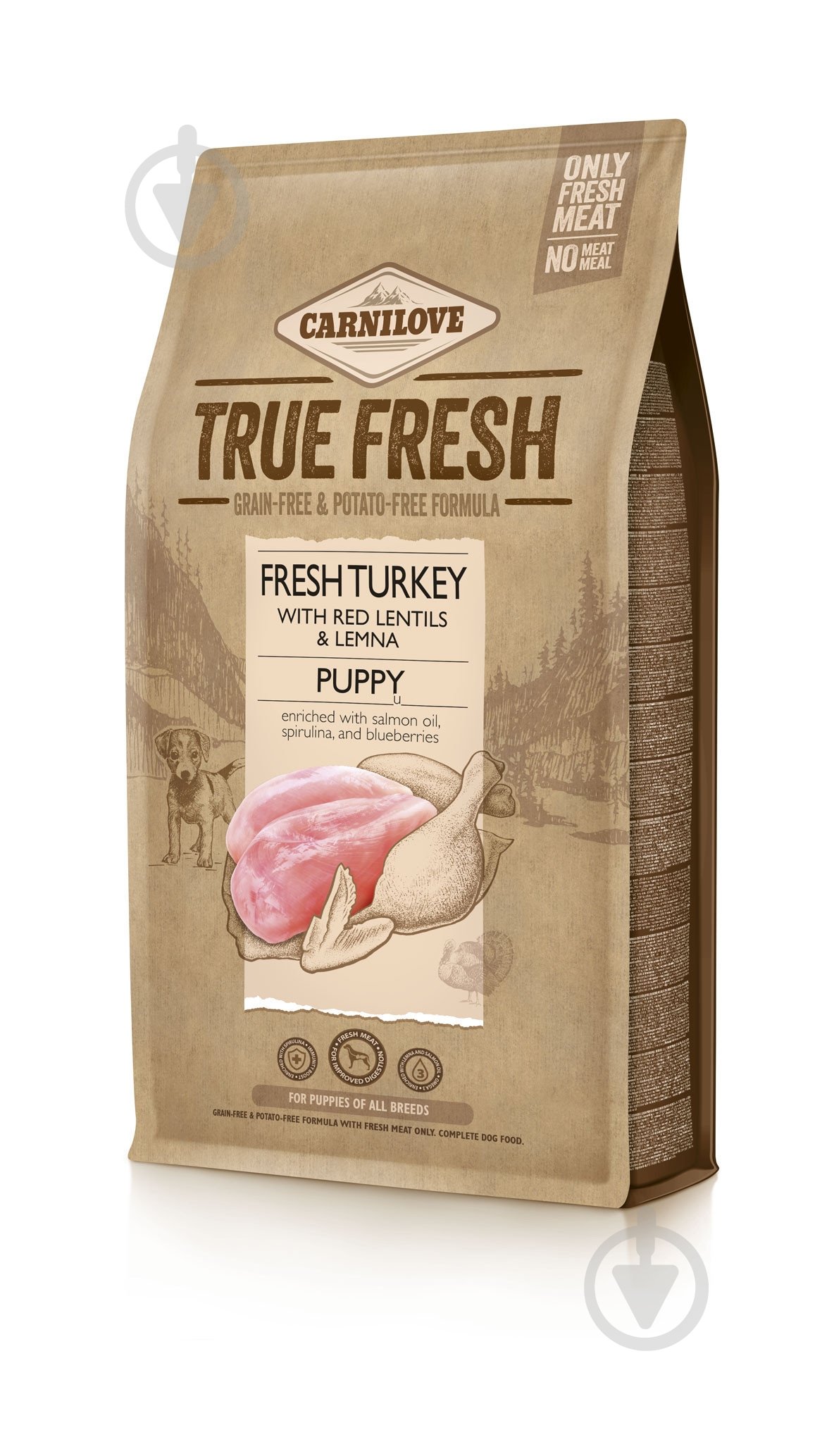 Корм сухий Carnilove True Fresh Turkey Puppy з індичкою 1,4 кг - фото 1 Корм сухий Carnilove True Fresh Turkey Puppy з індичкою 1,4 кг - фото 1