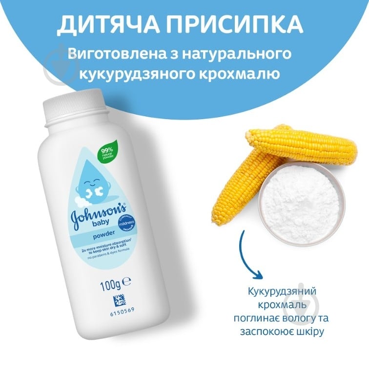 Присыпка детская Johnson's 100 г - фото 3