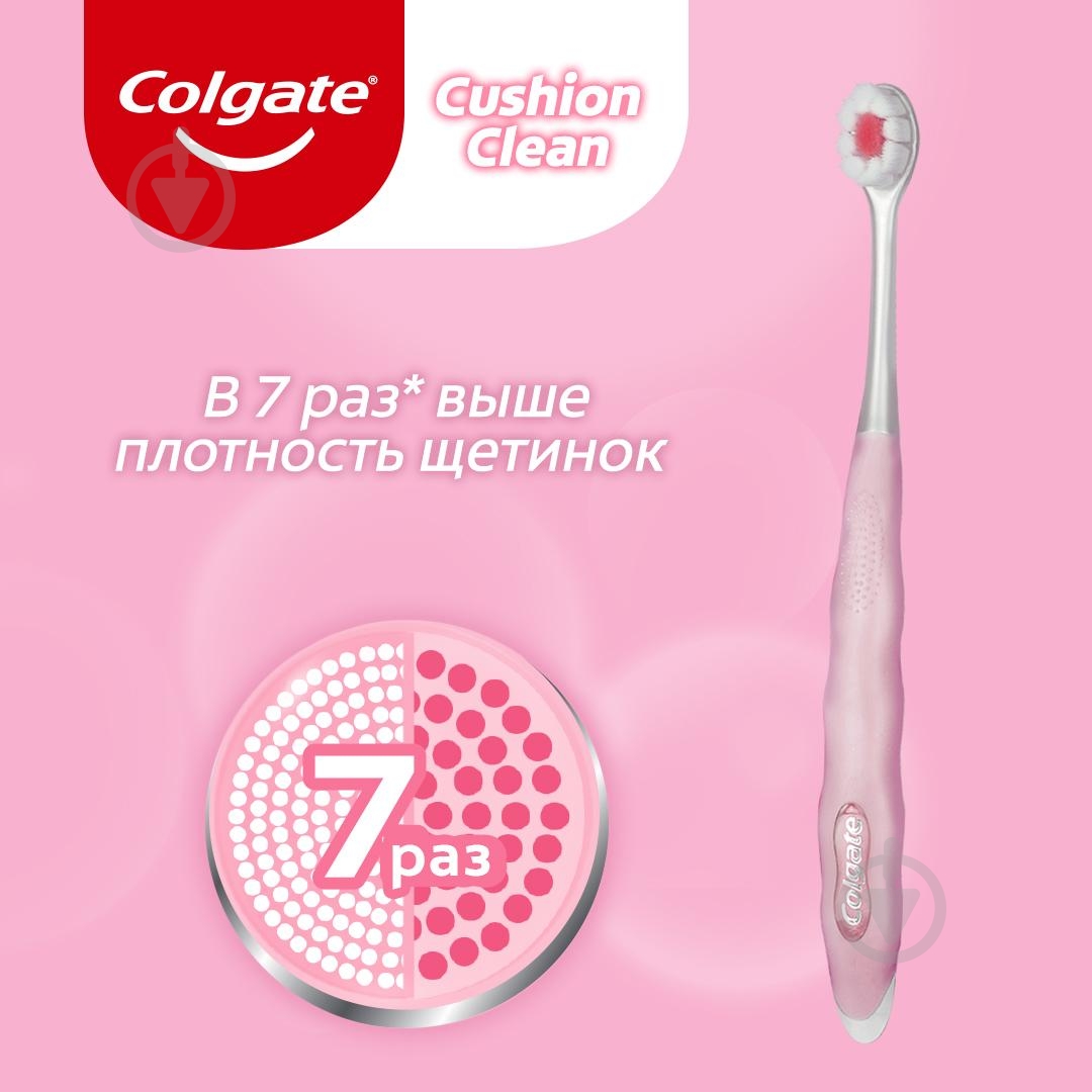 Зубная щетка Colgate Cushion Clean мягкая - фото 6 Зубная щетка Colgate Cushion Clean мягкая - фото 6