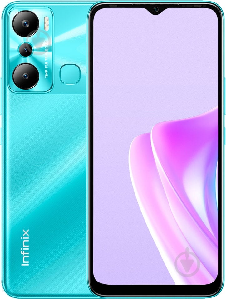 Смартфон Infinix HOT 20i 4/64GB energy green (X665E) - фото 1