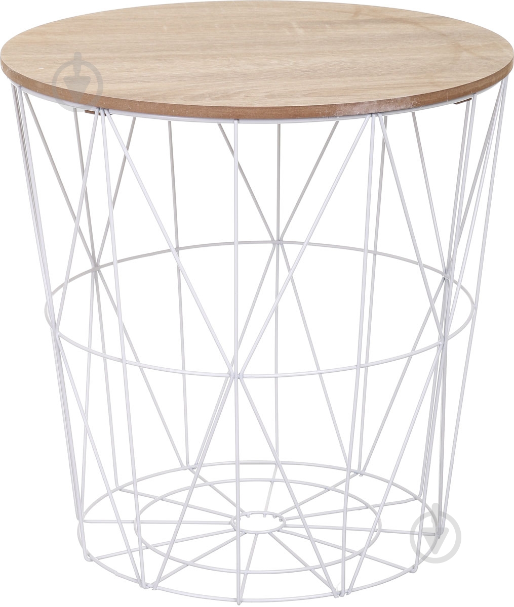 Стол-корзина Сканди Oak 340x295x295 мм дерево светлоебелый - фото 1