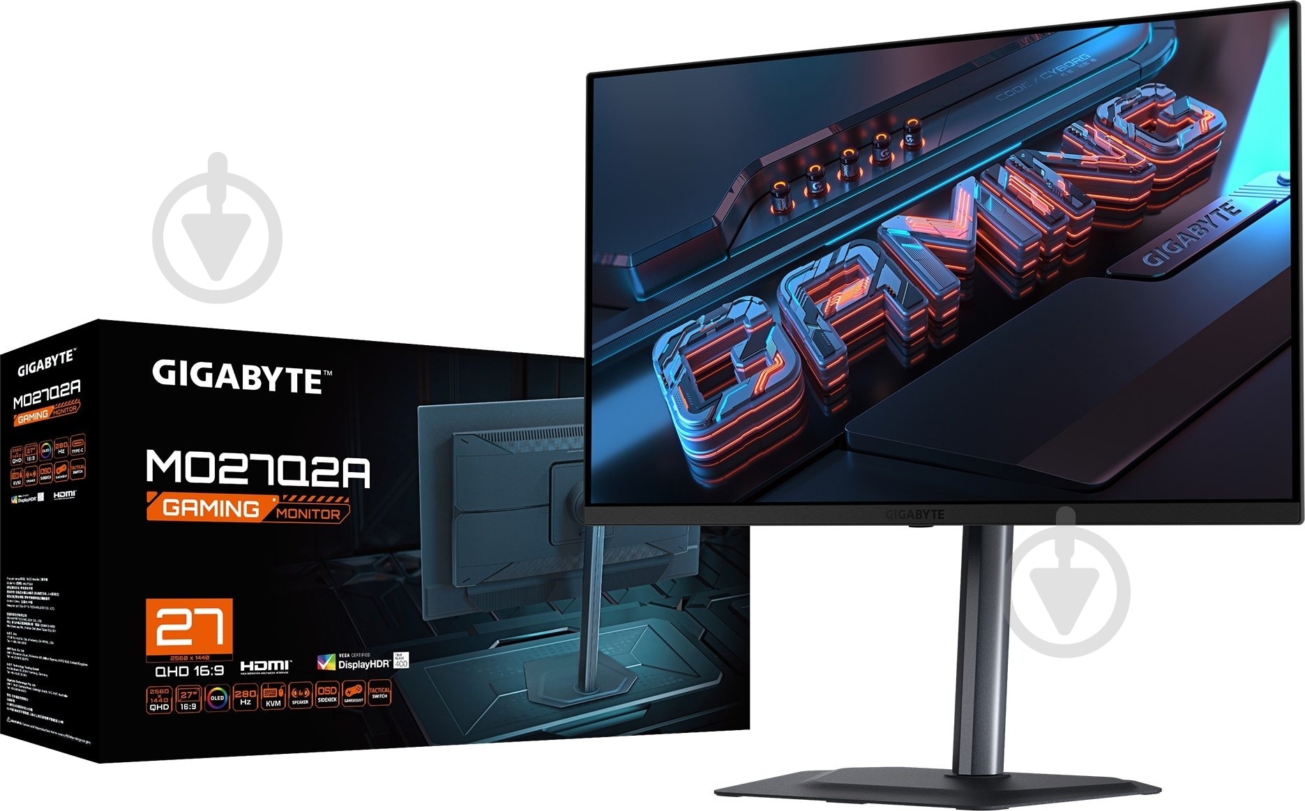 Монітор Gigabyte 27" (MO27Q2A EK) - фото 8