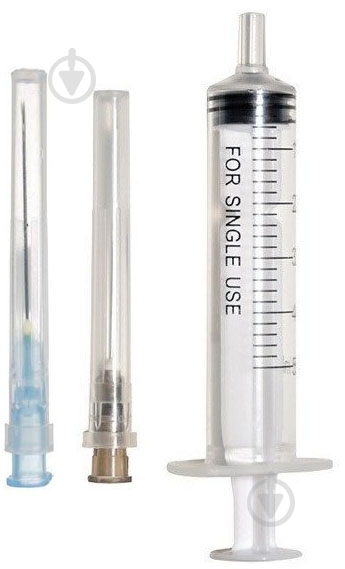 Шприц MP MedPlast 5 мл инъекционный гиподермальный 3-компонентный с двумя иглами 22G и 23G стерильный 1 шт - фото 1 Шприц MP MedPlast 5 мл инъекционный гиподермальный 3-компонентный с двумя иглами 22G и 23G стерильный 1 шт - фото 1