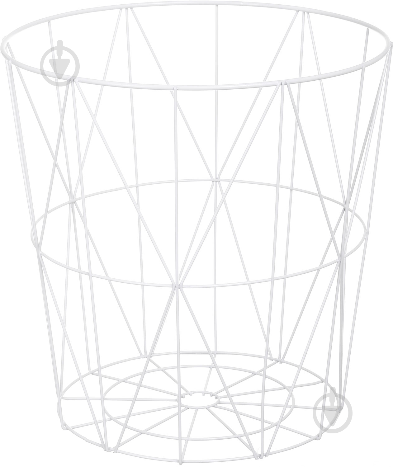 Стол-корзина Сканди Marble 420x390x390 мм белый - фото 3