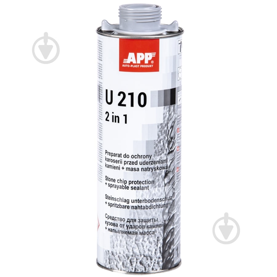 Антигравий APP U210 2 в 1 серый 1000 мл - фото 1 Антигравий APP U210 2 в 1 серый 1000 мл - фото 1