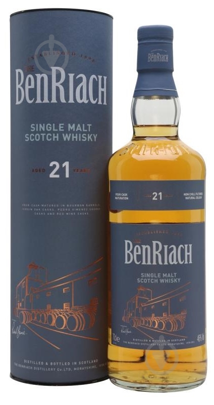 Виски BenRiach 21yo 0,7 л - фото 1