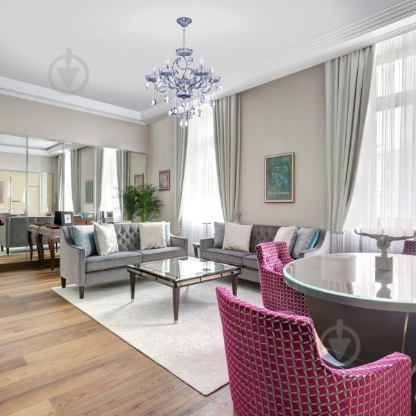 ВІТРИНА! Люстра підвісна Strotskis Berberis 5x60 Вт E14 хром 3015/5 - фото 3